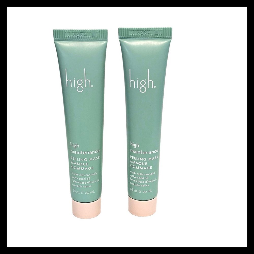 2 x HIGH Maintenance Peeling Mask Travel Size 20ml‎ 0.68 fl.oz. each New